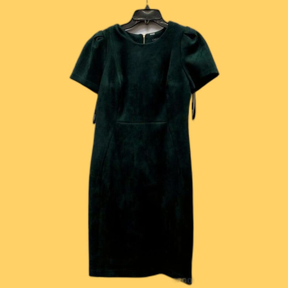 Calvin Klein Green Cap sleeve Dress Size 6 New With Tags